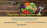 English Lecture Vegetarians Things they don't tell us